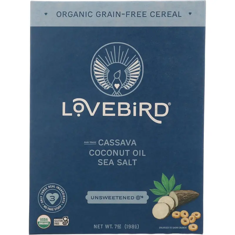 Lovebird Organic Unsweetened Grain-Free O’S Cereal – 198G 1