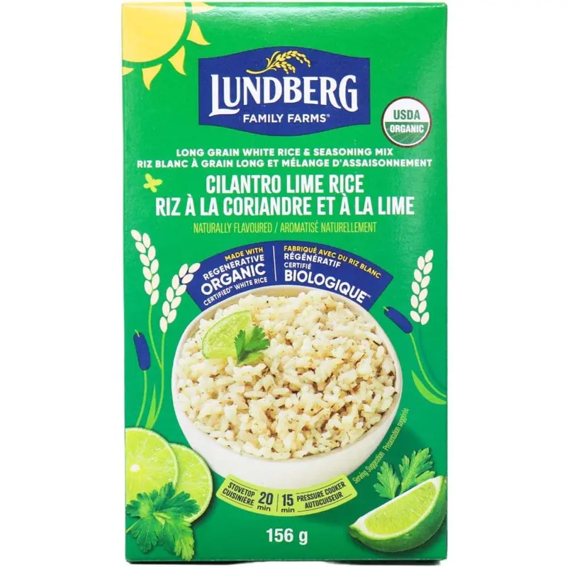 Lundberg Organic Cilantro Lime Brown Rice Crackers – 156G 1