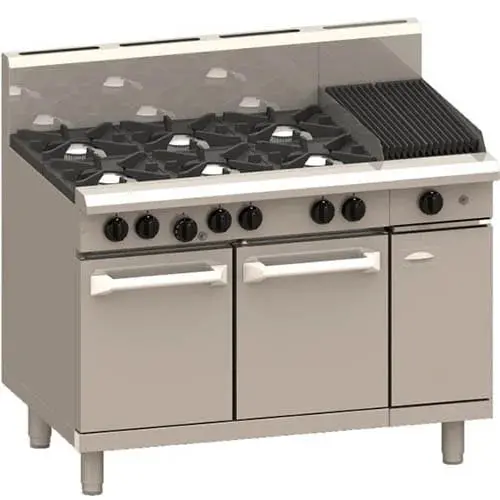 Luus Six-Burner 300Mm Chargrill Range With Built-In Oven 1