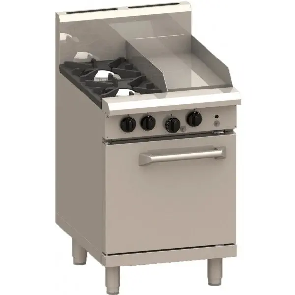 Luus Two-Burner 300Mm Griddle Range With Oven 1