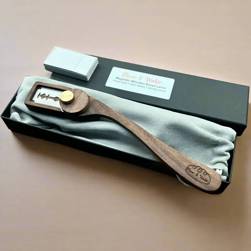 Magnetic Wooden Bread Lame — Precision Artisan Scoring Tool 1