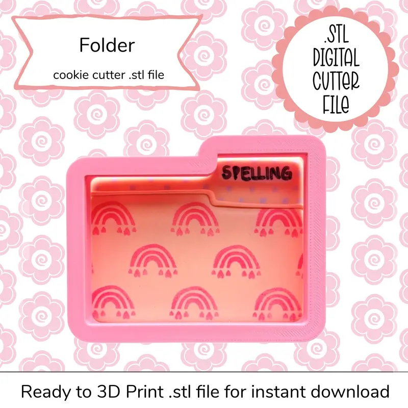 Manila Folder Svg Stl Digital Cutting File For School Organization 1