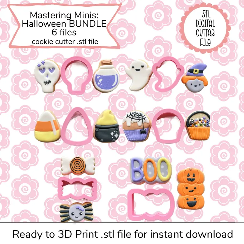 Mastering Mini Halloween Cookie Cutter Stl Bundle – Digital Download 1