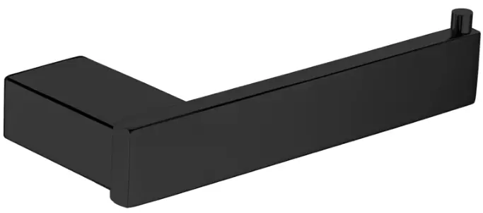 Matte Black Square Toilet Paper Holder 1
