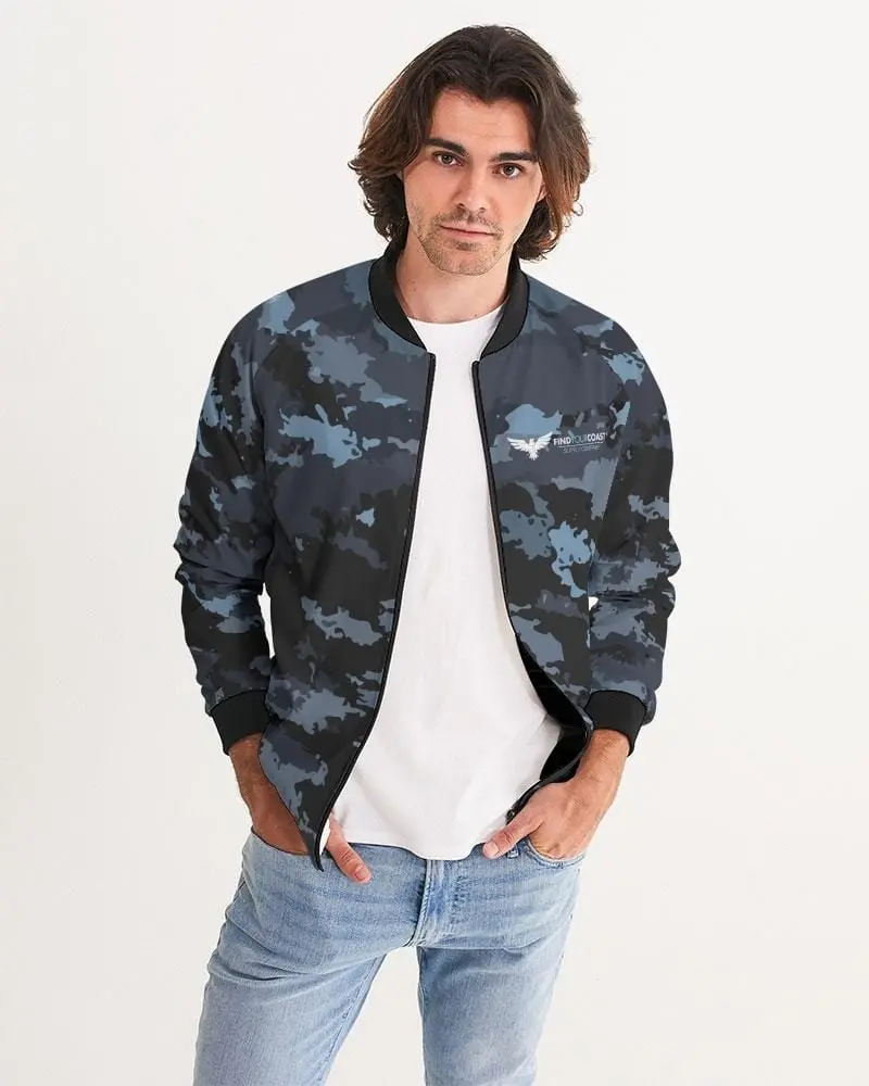 Men’S Coast Camo Quilted Bomber Jacket 1