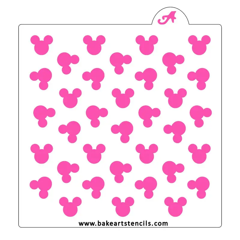 Mickey-Style Ears Bakeart Stencil For Disney-Inspired Treats 1