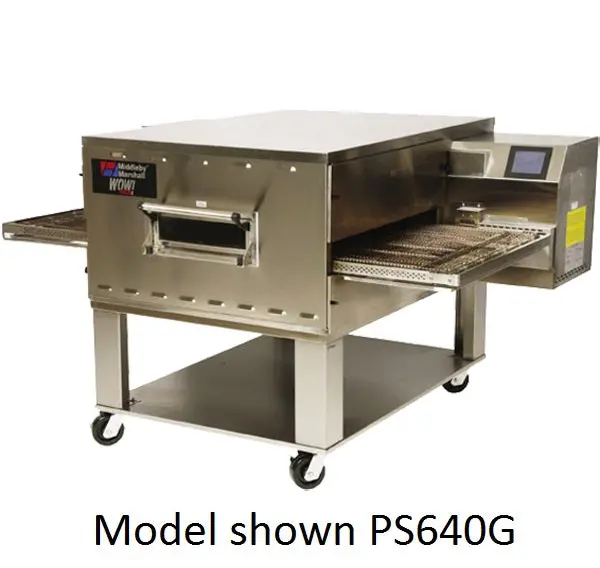 Middleby Marshall Ps640G Conveyor Oven With Wow Controller – 851 Mm Belt, 1029 Mm Chamber, Includes Stand 1