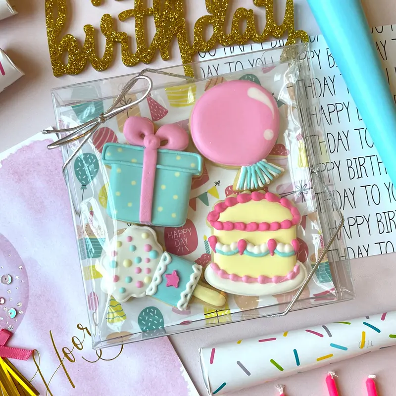 Mini Birthday-Themed Cookie Cutter Set – 4-Piece 1