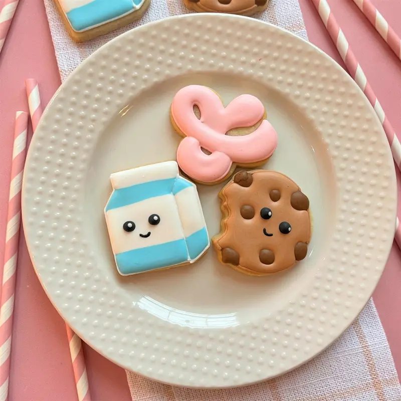Mini Chocolate Chip & Mini Milk Box Cookie Cutter Combo 1