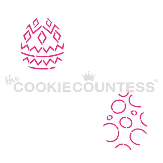 Mini Egg Stencil: Dots & Diamonds – Pyo Design 1