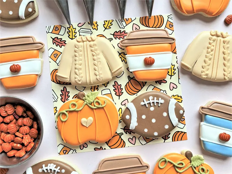 Mini Fall-Themed 4-Piece Cookie Cutter Set – Flour Box Club 1