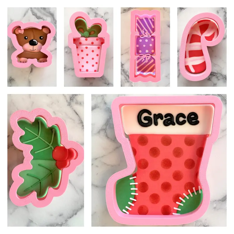 Mini Holiday Gift Cookie Cutter Set 1