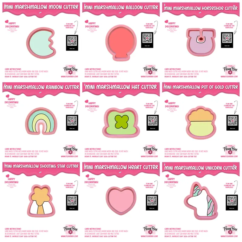 Mini Marshmallow Cereal Charms Cookie Cutter Bundle 1