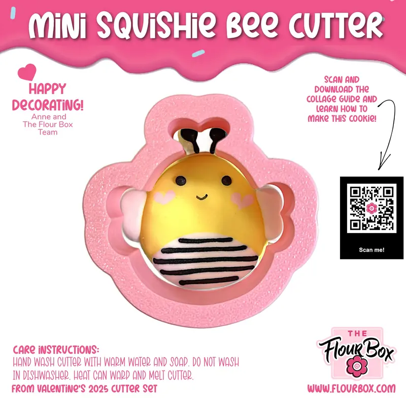 Mini Squishy Bee Cookie Cutter – Cute & Whimsical Design 1