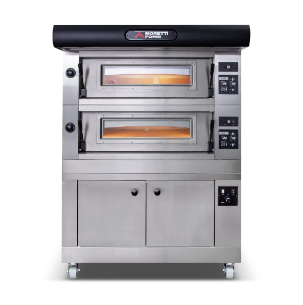 Moretti Forni Comp A/2/L Amalfi Double-Deck Pizza Oven With Prover Base – Model A 1