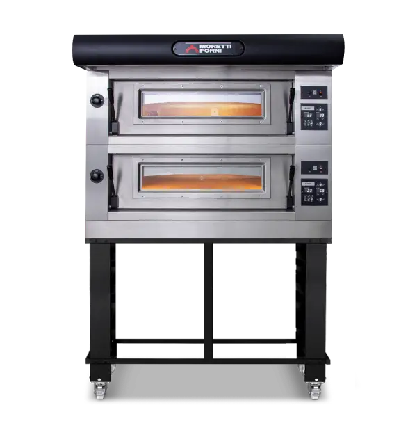 Moretti Forni Comp D/2/S Amalfi Double-Deck Gas Oven With Stand – Model D 1