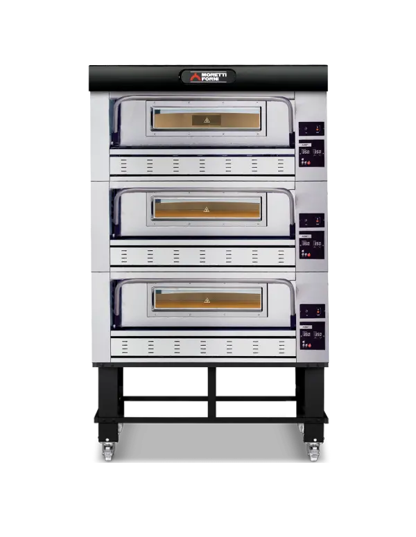 Moretti Forni Comp P110G B/3/S Triple-Deck Gas Oven On Floor Stand 1