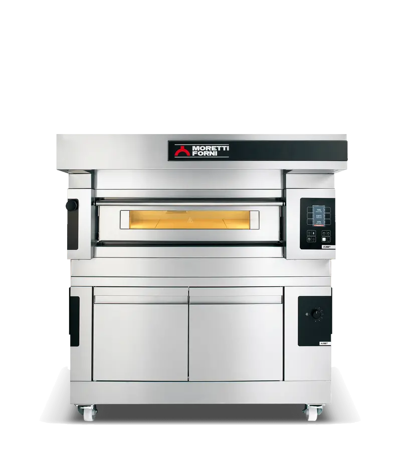 Moretti Forni Comp-S50E-1A-L Space-Saving Single-Deck Electric Oven With Proofer 1