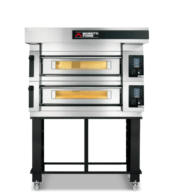 Moretti Forni S120E/2A/S Double-Deck Electric Oven – Stand-Mounted Baking System 1