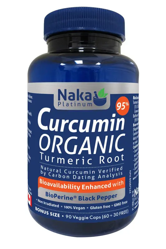 Naka Organic Turmeric Root Capsules – Non-Gmo, Full-Spectrum Curcuminoid Support, 90 Count 1