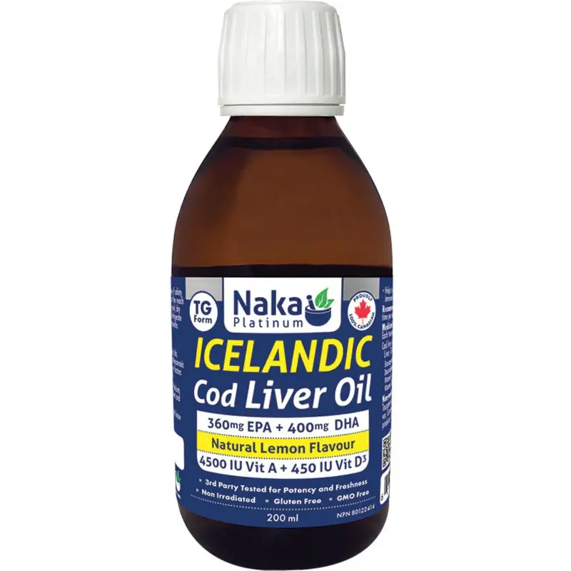 Naka Platinum Icelandic Cod Liver Oil – 200 Ml 1