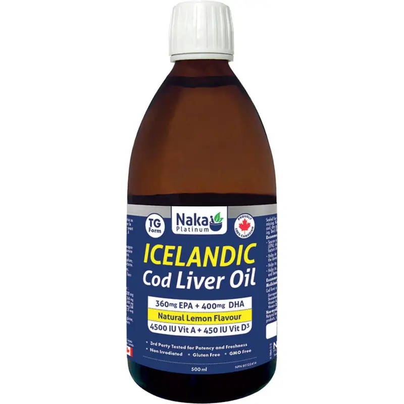 Naka Platinum Icelandic Cod Liver Oil – 500 Ml 1