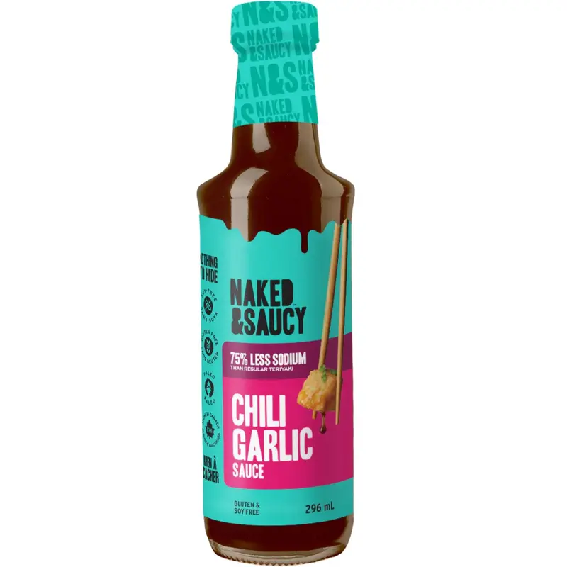 Naked & Saucy Chili Garlic Sauce – Spicy, Fermented Heat (296 Ml) 1