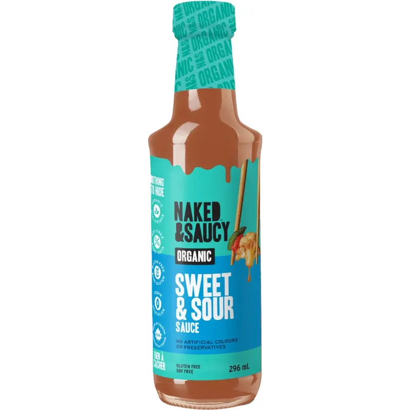 Naked & Saucy Organic Sweet & Sour Sauce – Naturally Fermented (296 Ml) 1