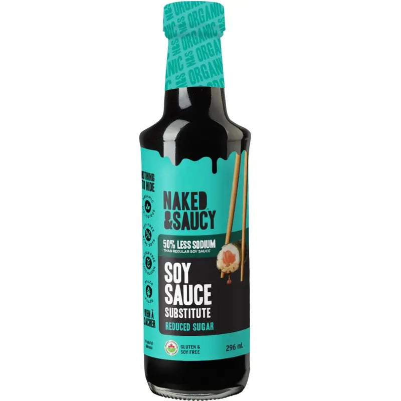Naked & Saucy Reduced-Sugar Coconut Aminos – Umami-Rich Condiment (296 Ml) 1