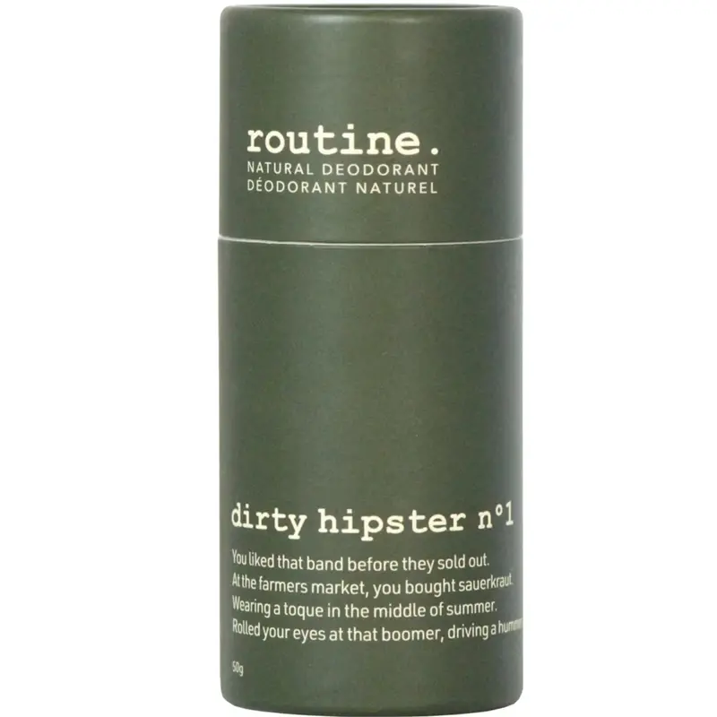 Natural Deodorant Stick – Dirty Hipster Scent, 50G 1