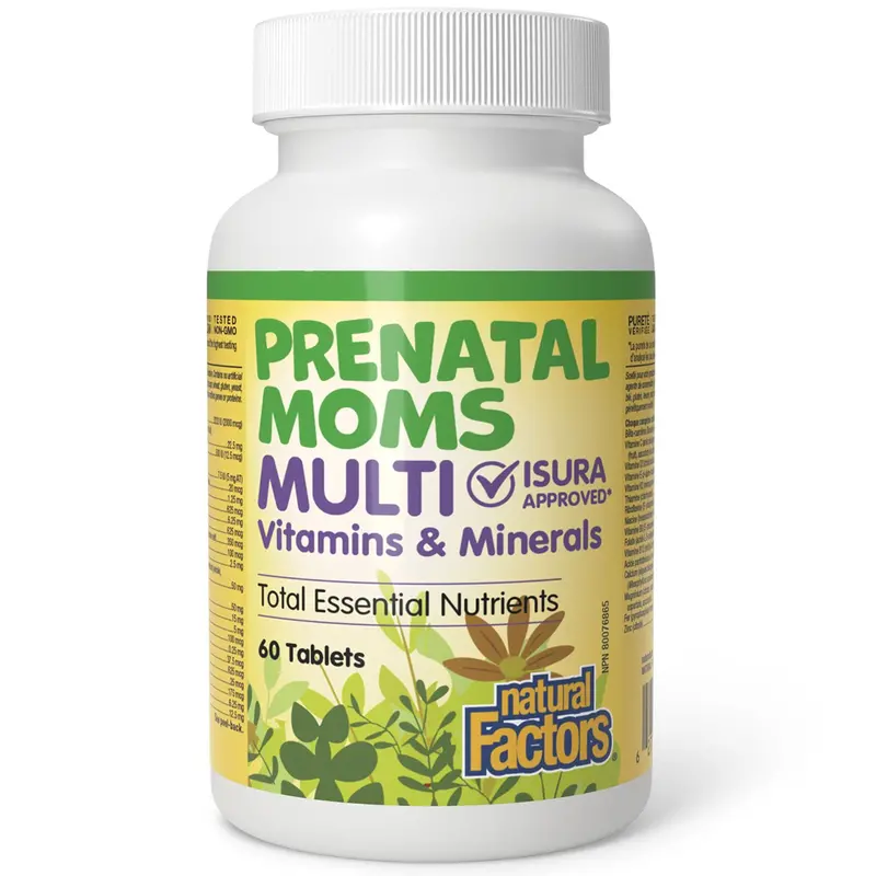 Natural Factors Big Friends Healthy Mom Prenatal Multivitamin – Folic Acid & Iron-Rich Formula, 60 Tablets 1