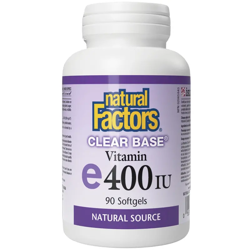 Natural Factors Clear Base Vitamin E 400 Iu – 90 Softgels 1
