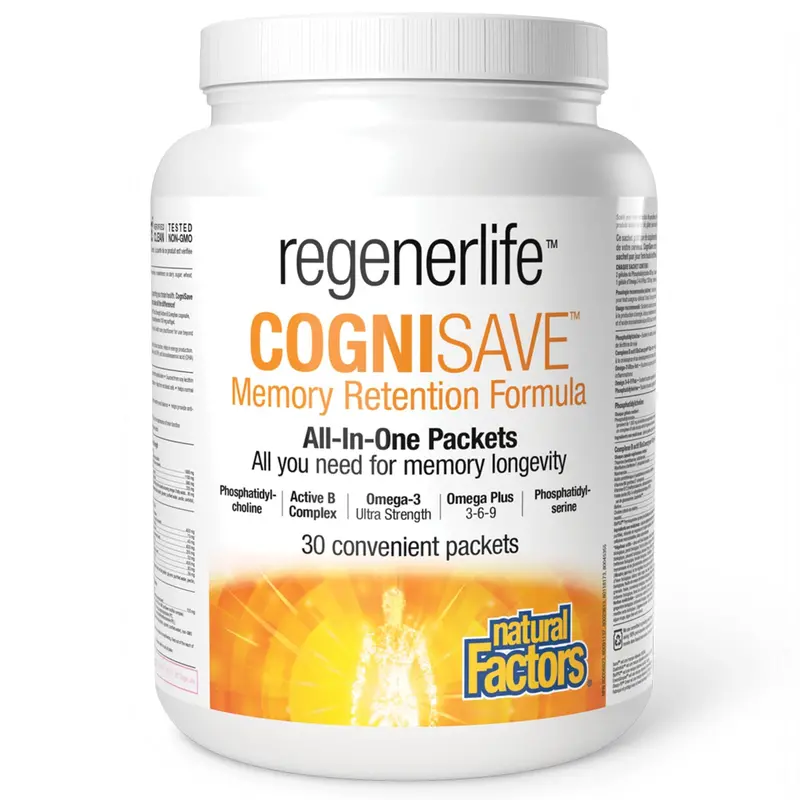 Natural Factors Cognisave Brain Support Supplement – 30 Capsules 1
