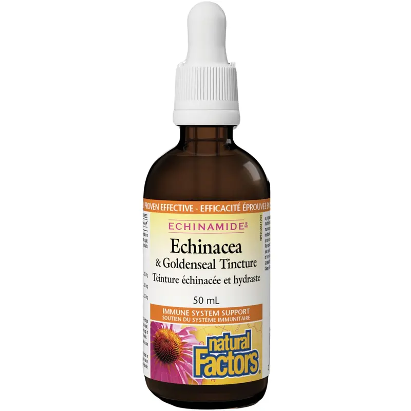 Natural Factors Echinamide Tincture – Echinacea & Goldenseal Immune Support (50Ml) 1