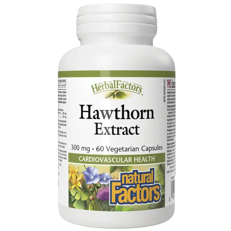 Natural Factors Hawthorn Extract – Heart Health Herbal Supplement (60 Capsules) 1
