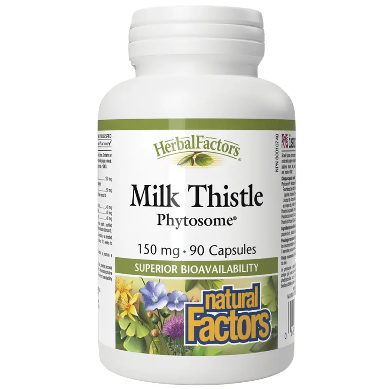 Natural Factors Milk Thistle Phytosome – Liver Detox & Protection Formula, 90 Capsules 1
