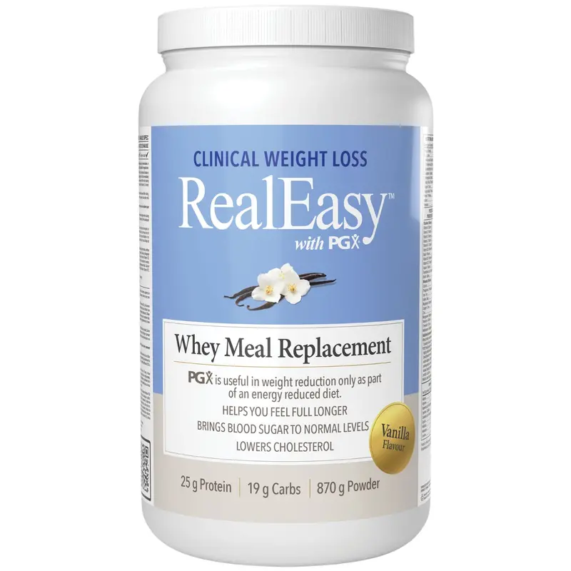 Natural Factors Realeasy Pgx Whey Meal Replacement – Vanilla Flavor, 870 G 1
