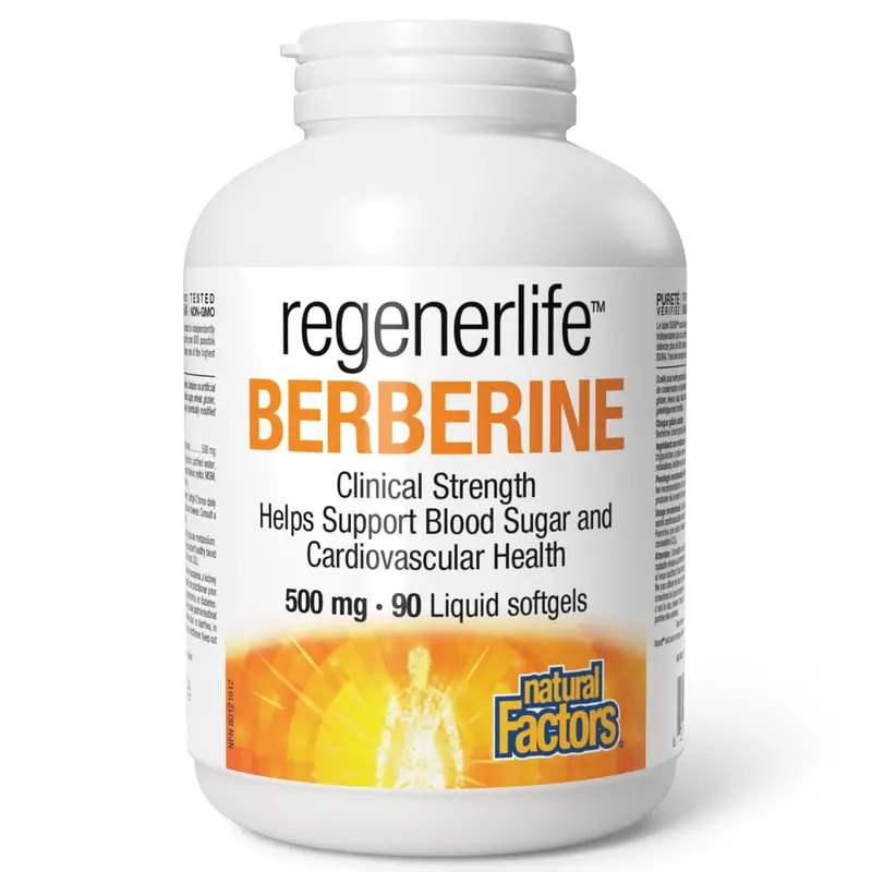 Natural Factors Regenerlife Berberine Supplement – 90 Capsules 1