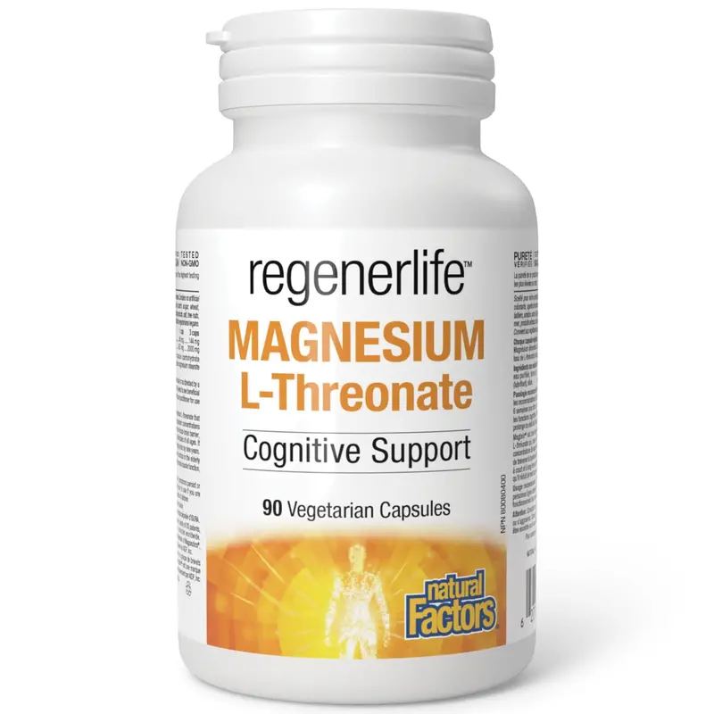 Natural Factors Regenerlife Magnesium L-Threonate – 90 Capsules 1