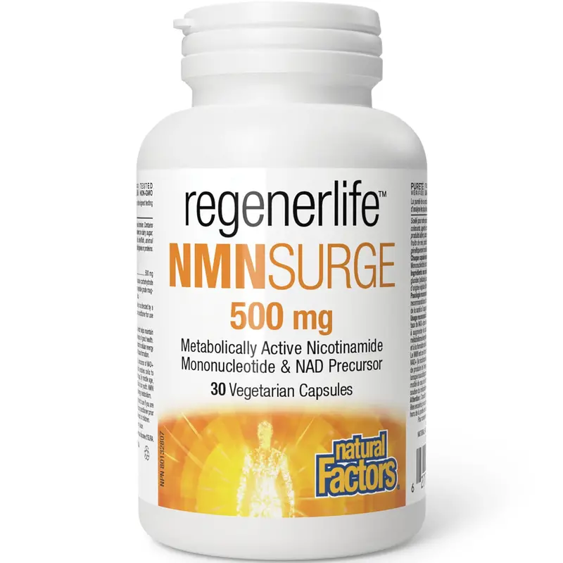 Natural Factors Regenerlife Nmn Surge – Cellular Energy Support, 30 Capsules 1