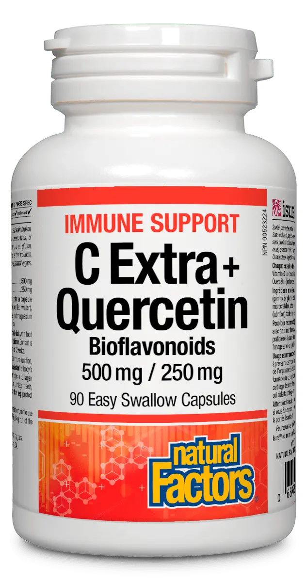 Natural Factors Vitamin C + Quercetin – 90 Capsules 1
