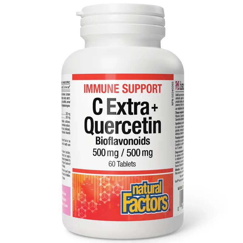 Natural Factors Vitamin C With Quercetin – 500 Mg Each, 60 Capsules 1