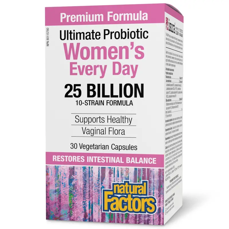 Natural Factors Women’S Daily 25 Billion Probiotic – 30 Capsules 1