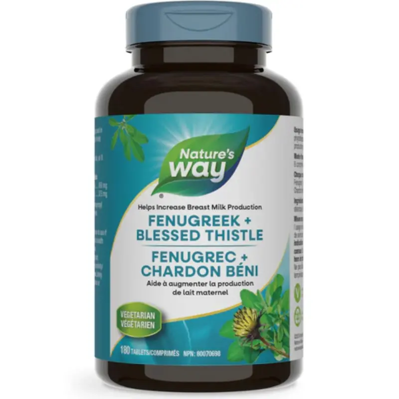 Nature'S Way Fenugreek & Blessed Thistle Breastfeeding Support – 180 Capsules 1