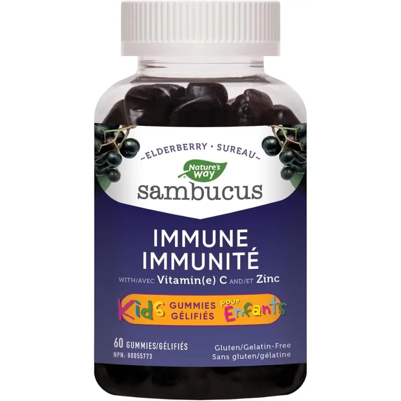 Nature'S Way Sambucus Kids Gummies – 60 Count Immune-Supporting Elderberry Treats 1