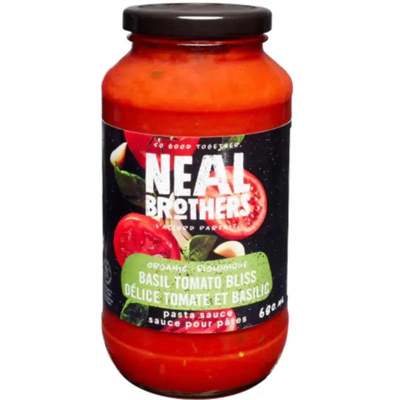 Neal Brothers Organic Basil & Tomato Pasta Sauce – 680 Ml 1