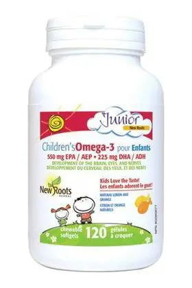 New Roots Children'S Omega-3 Chewables – 120 Gummies 1