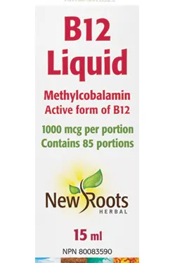 New Roots Methylcobalamin B12 Liquid – 1000Mcg Per Serving, 15Ml 1