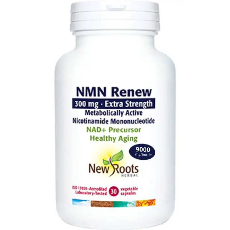 New Roots Nmn Renew Extra Strength – 300 Mg Per Capsule, 30 Count 1