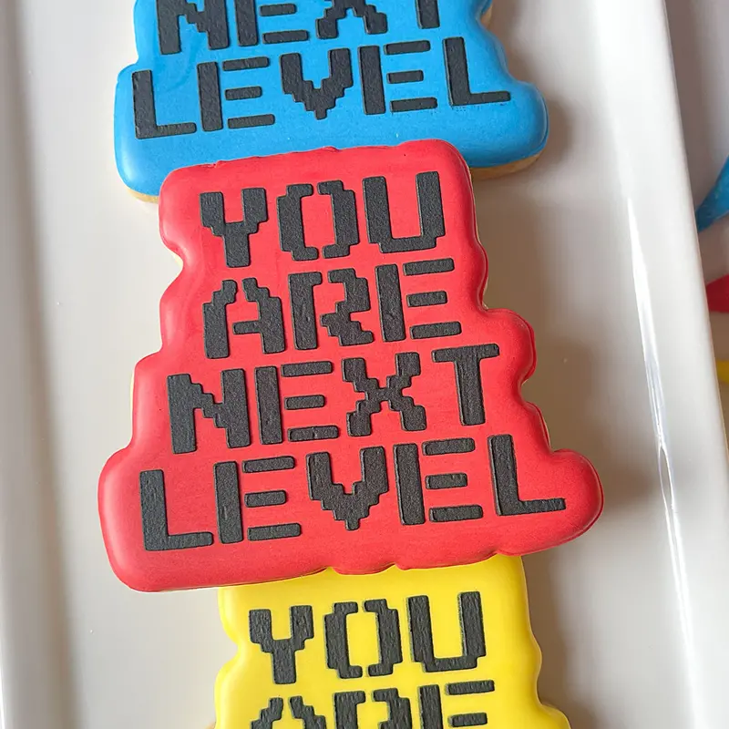 Next-Level Plaque-Shaped Cookie Cutter With Matching Stencil 1